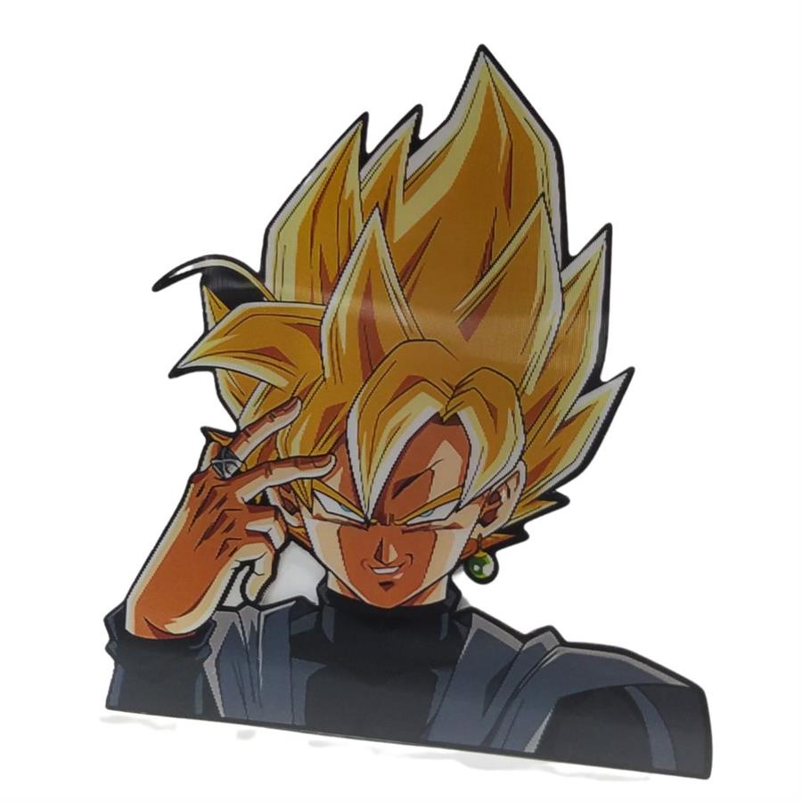 STICKER HOLOGRÁFICO GOKU DIOS ROJO [13 cm]