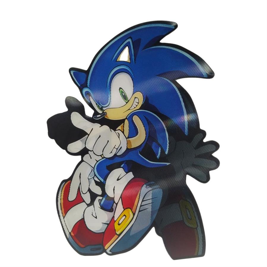 STICKER HOLOGRÁFICO SONIC [15 cm]