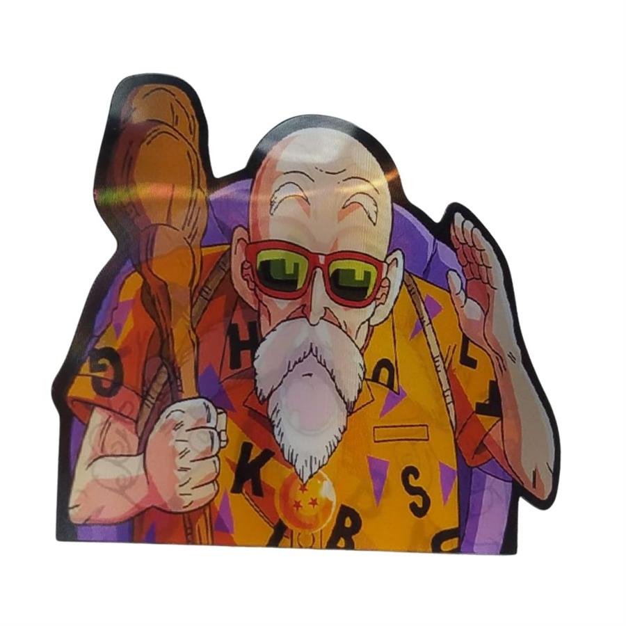 STICKER HOLOGRÁFICO MAESTRO ROSHI [10 cm]