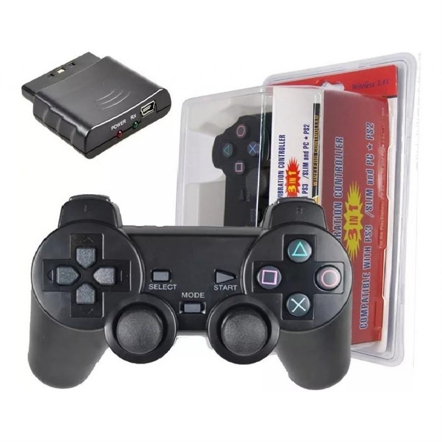 CONTROL INALAMBRICO 4 EN 1 PS2 PS3 PS1 PC LEHUAI LH-988C [386]