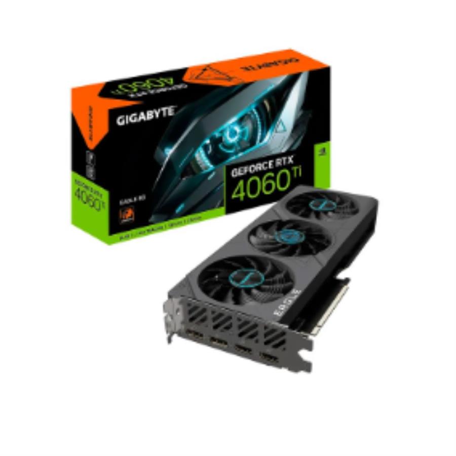 TARJETA DE VIDEO GIGABYTE RTX-4060 TI  EAGLE 8GB GDDR6 128BIT 2HDMI 2DP 3VENT PCIE 4.0