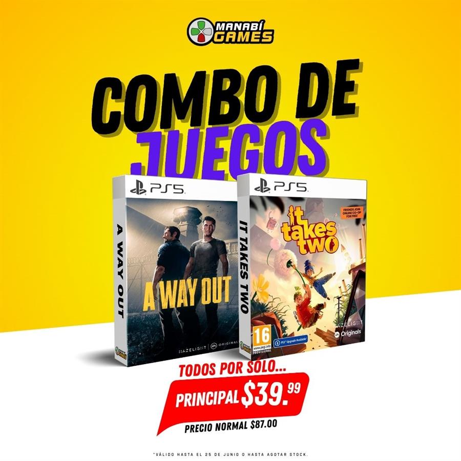 COMBO: IT TAKES TWO + A WAY OUT PS5 PRINCIPAL