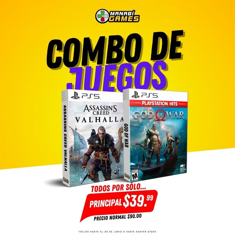 COMBO: ASSASSINS CREED VALHALLA + GOD OF WAR 4 PS5 PRINCIPAL