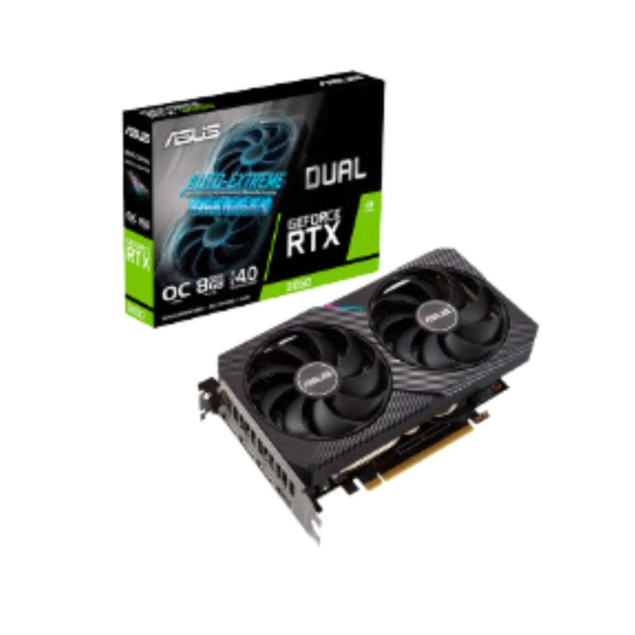 VIDEO ASUS Dual GeForce RTX-3050 8GB V2 OC EDIITON GDDR6 DVI-D HDMI DP 2VENT. PCIE 4.0