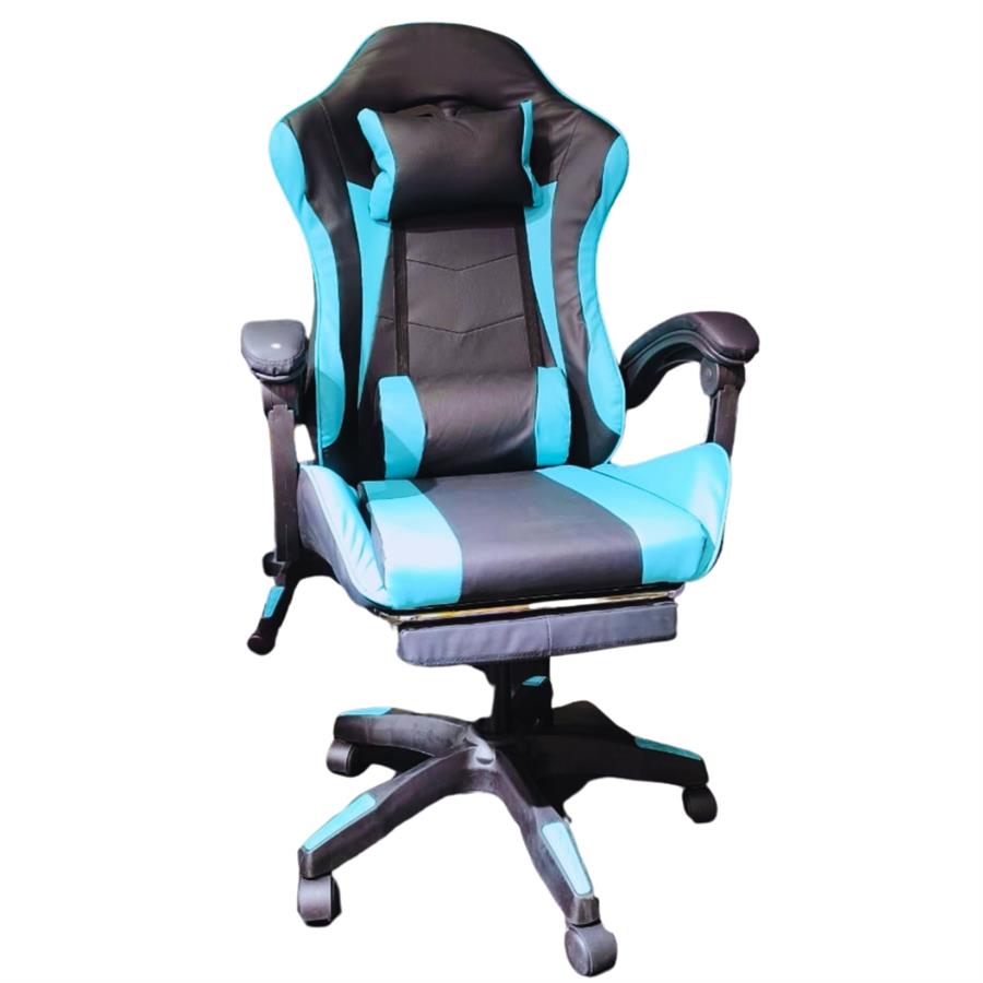 SILLA GAMER VIDITA NEGRO CON CELESTE [3326]