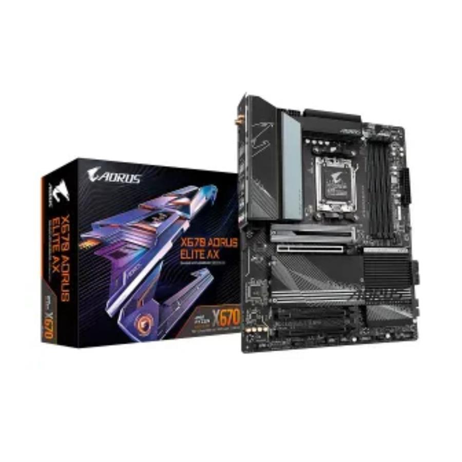 MBO GIGABYTE X670 AORUS ELITE AX AMD SK-AM5 RYZEN 7000 4DDR5 WIFI HDMI 2M.2 USB3.2 PCI4.0 ATX