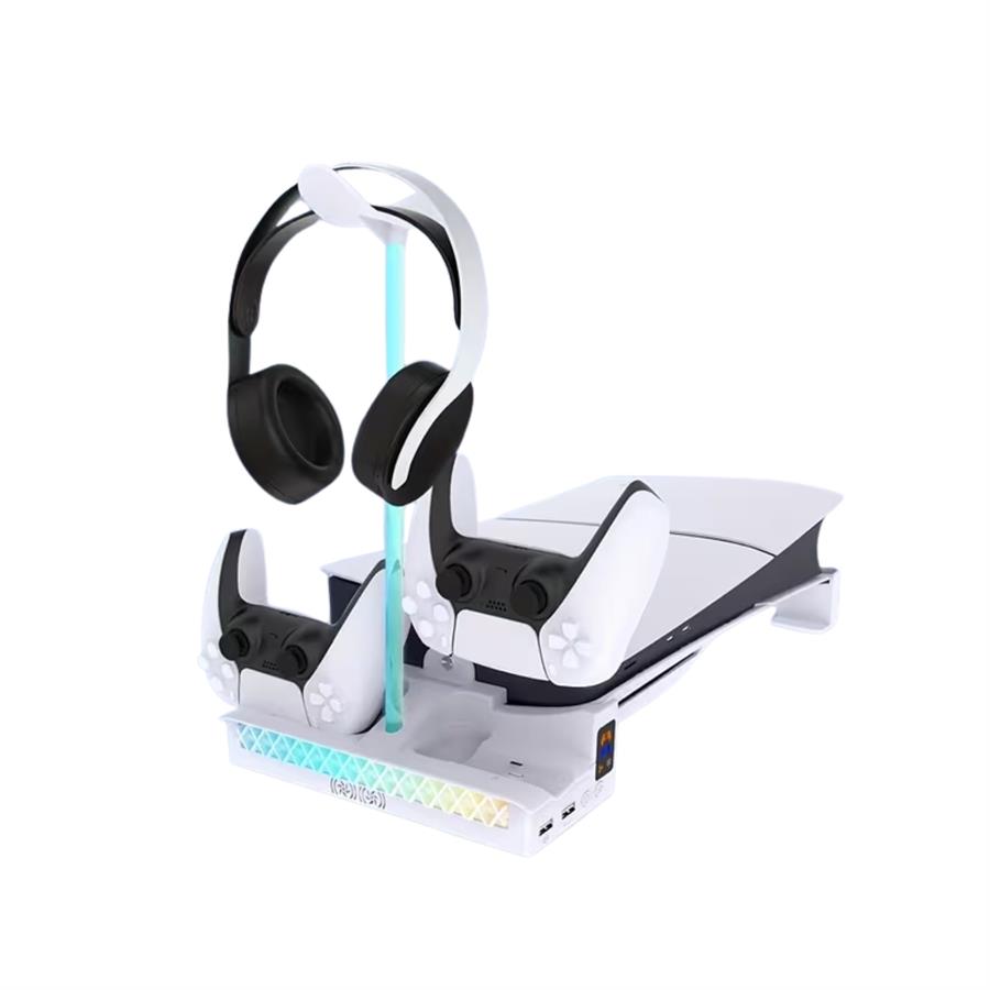COOLER STAND & CARGADOR DOBLE HORIZONTAL PS5 SLIM/PRO PGTECH GP-533S [3711]