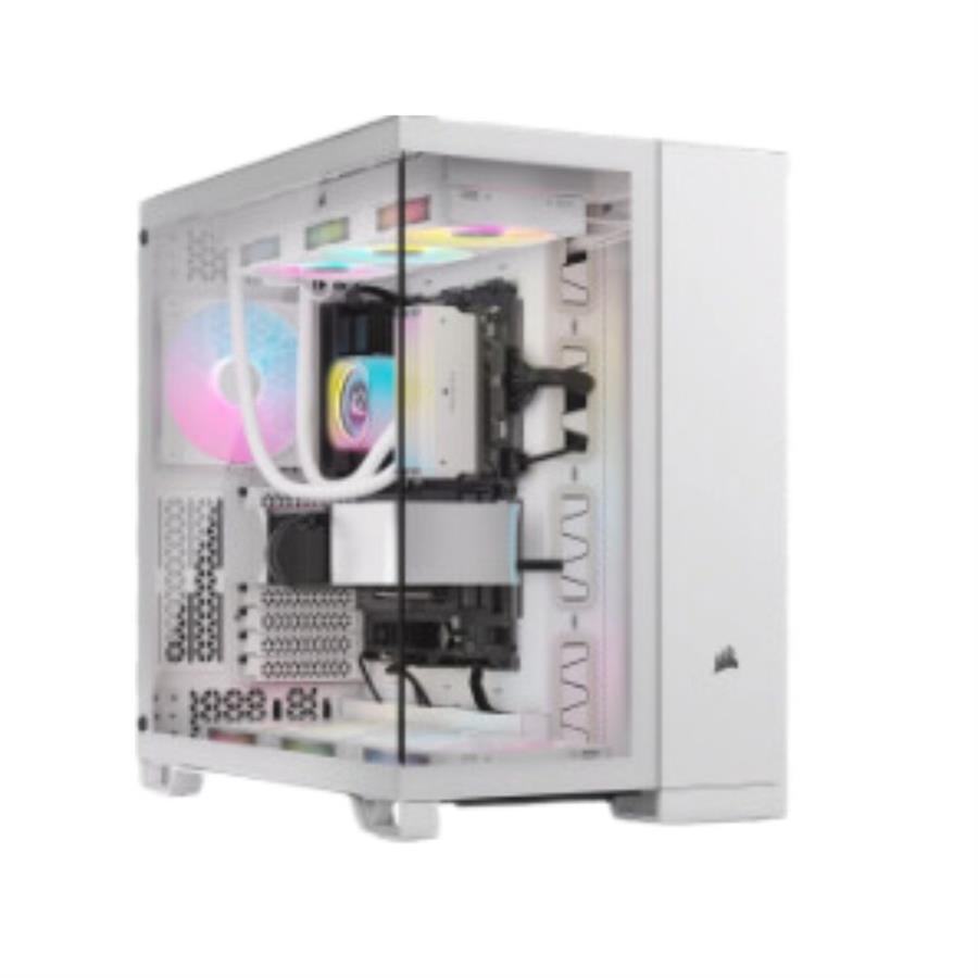 CASE CORSAIR ATX 6500X DUAL-CHAMBER TEMPERED GLAS 2TYPE-C 5USB3.2 AUDIO MID-TOWER WHITE