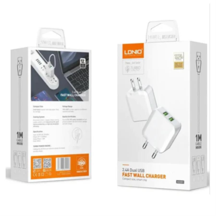 CARGADOR LDNIO A2201 DOBLE TIPO C 12W [1202]