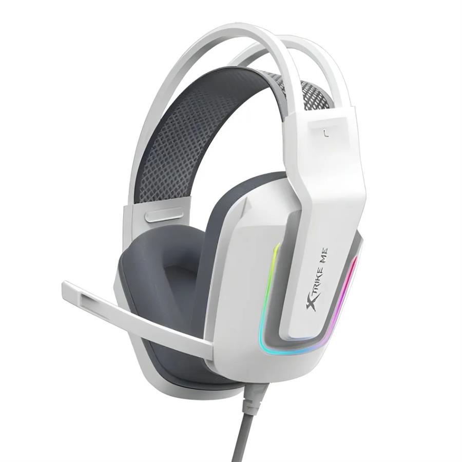 AUDIFONOS XTRIKE ME BLANCO RGB GH-712  [3286]