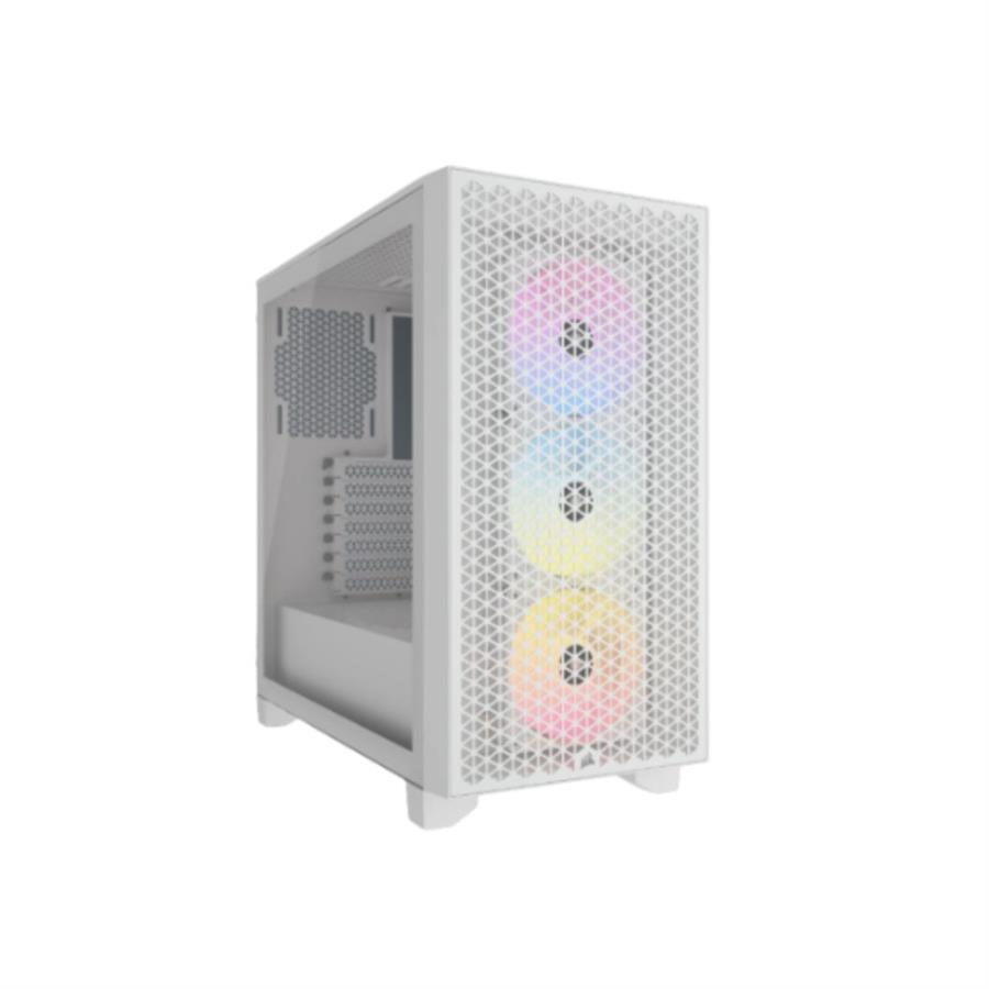 CASE CORSAIR ATX 3000D RGB AIRFLOW TEMPERED GLAS  MID-TOWER CASE N-PS 3VEN BLANCO