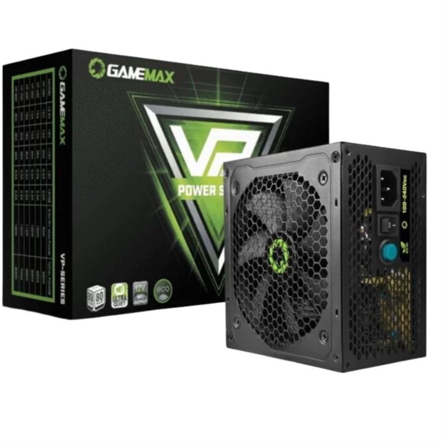 GAMEMAX VP-500 CERTIFICADA 80+ BRONZE / CON VENTILADOR 12CM ULTRA SILENCIOSO / 500 WATTS