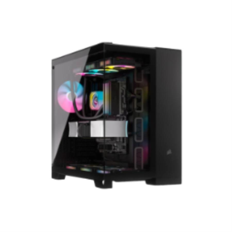 CASE CORSAIR ATX 6500X DUAL-CAMERA TEMPERED GLAS 2TYPE-C 5USB3.2 AUDIO MID-TOWER BLACK