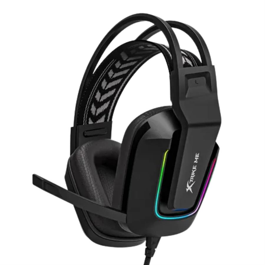 AUDIFONOS XTRIKE ME NEGRO RGB GH-712  [3288]