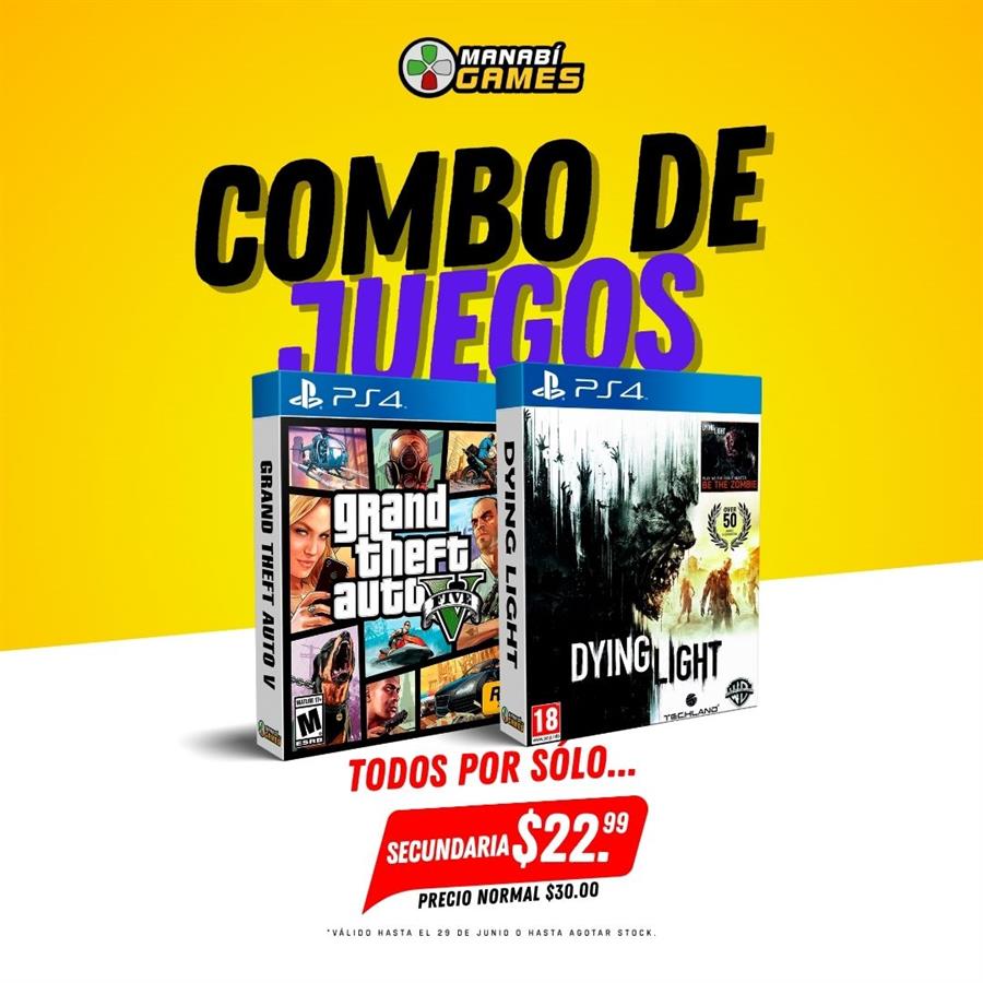 COMBO: GTA 5 + DYING LIGHT PS4 SECUNDARIA