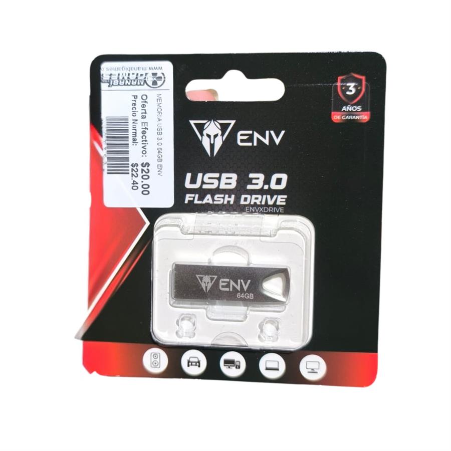 MEMORIA USB 3.0 64GB ENV [3357]