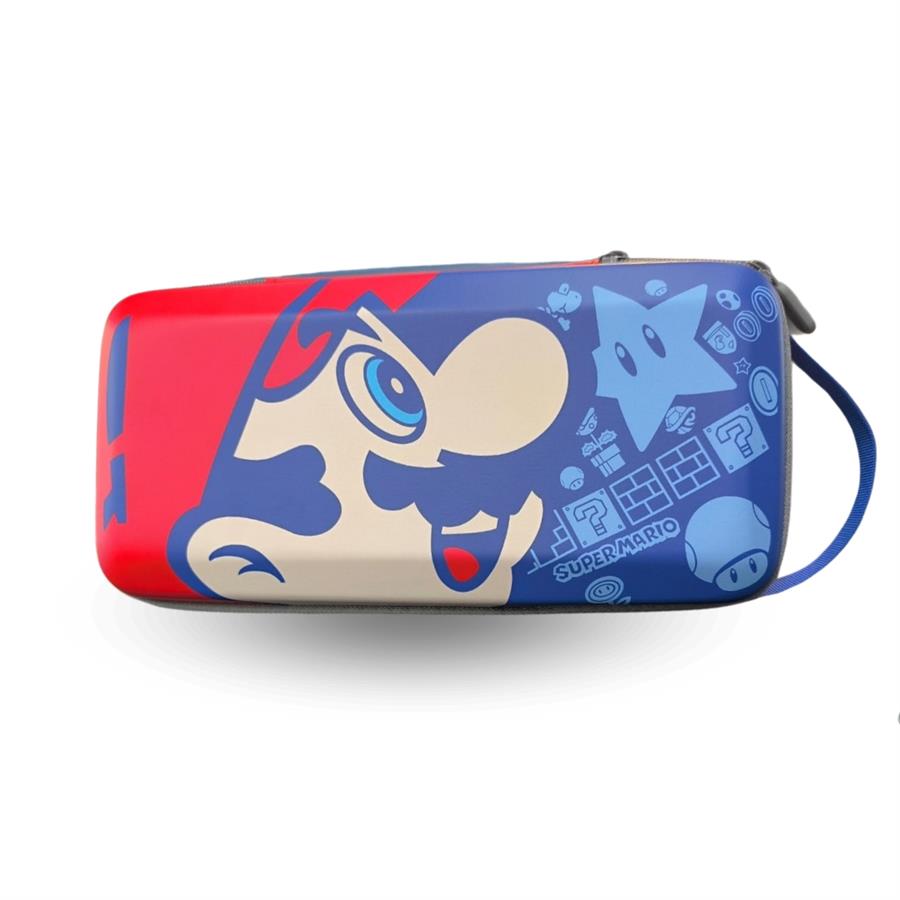 ESTUCHE NINTENDO SWITCH ROSTRO MARIO ROJO Y AZUL [2984]