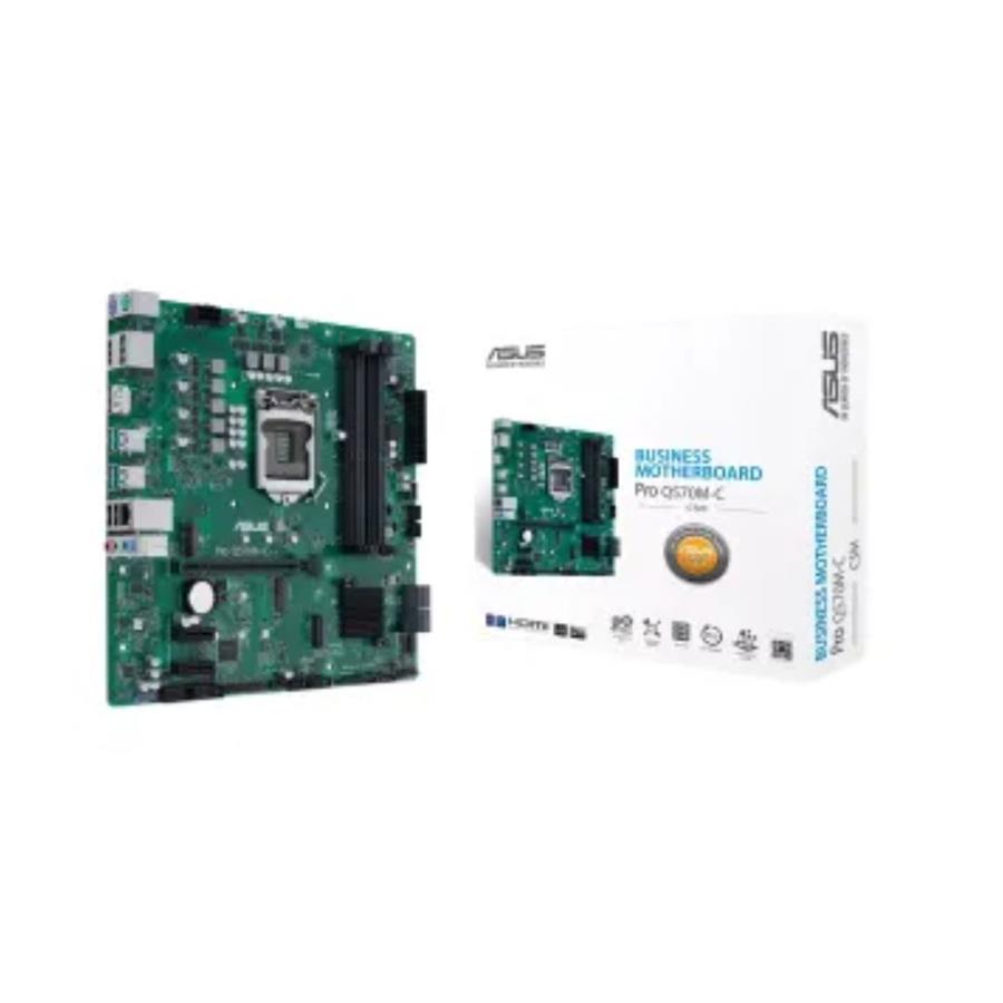 MBO ASUS PRO Q570M-C 10MA-11AVA. LGA1200 4DDR4 2DP HDMI 2M.2 6USB 2-PCIE3.0 MICRO-ATX