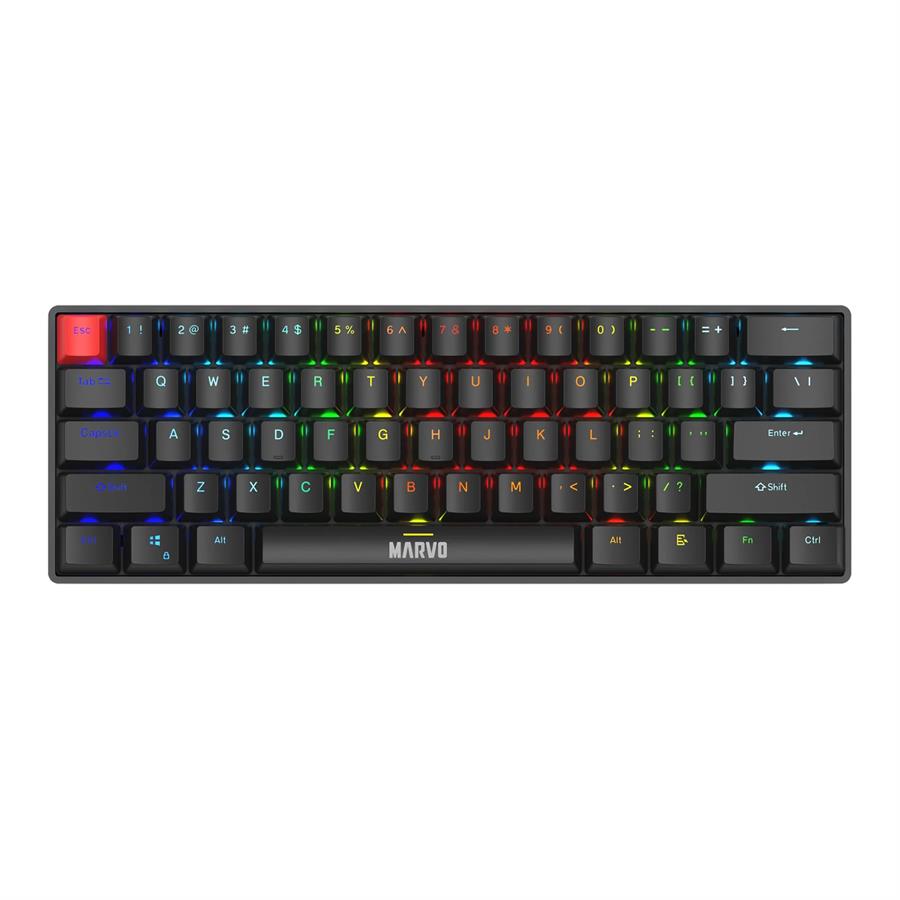TECLADO MARVO MECANICO 60% SABER 61 KG933G SP [3434]