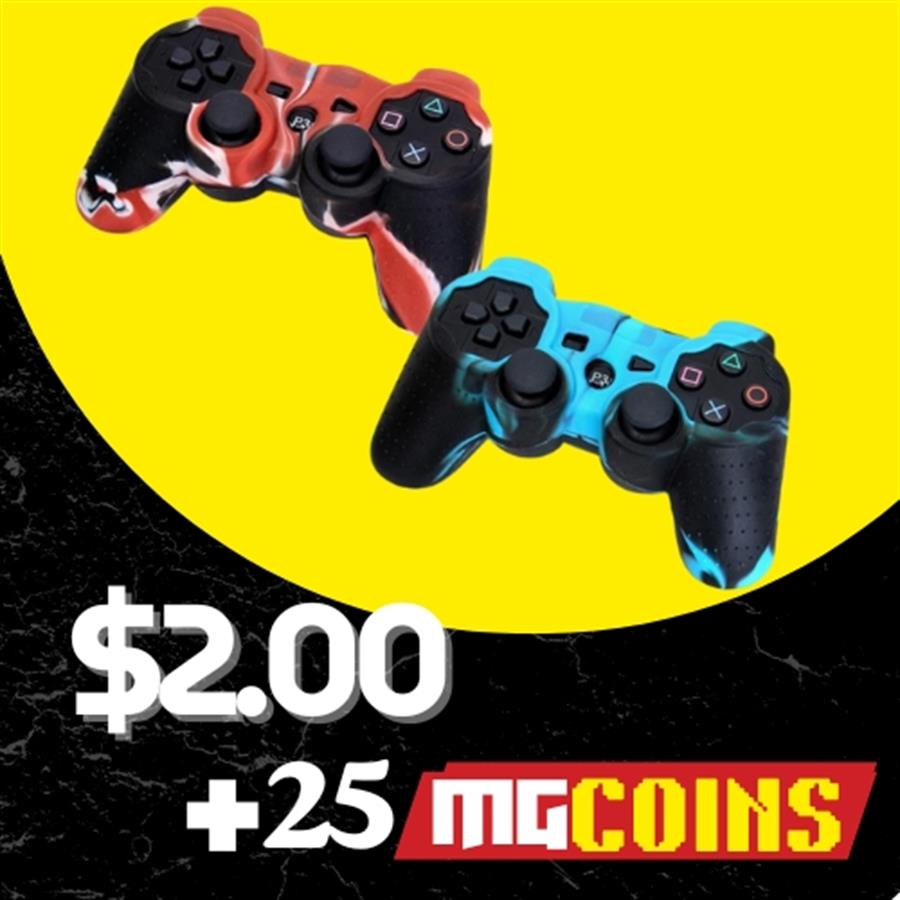 25 MGCOINS+$2,00: PROTECTOR SILICONA PS3 COMPLETO [294]
