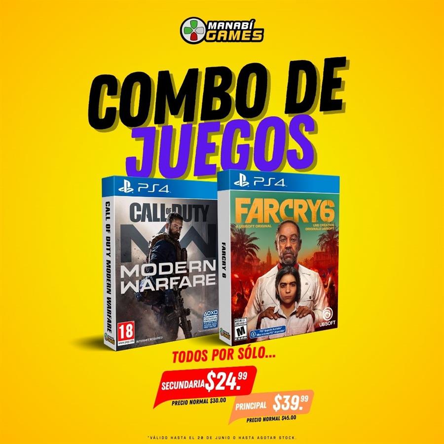 COMBO: CALL OF DUTY MODERN WARFARE + FARCRY 6 PS4 PRINCIPAL