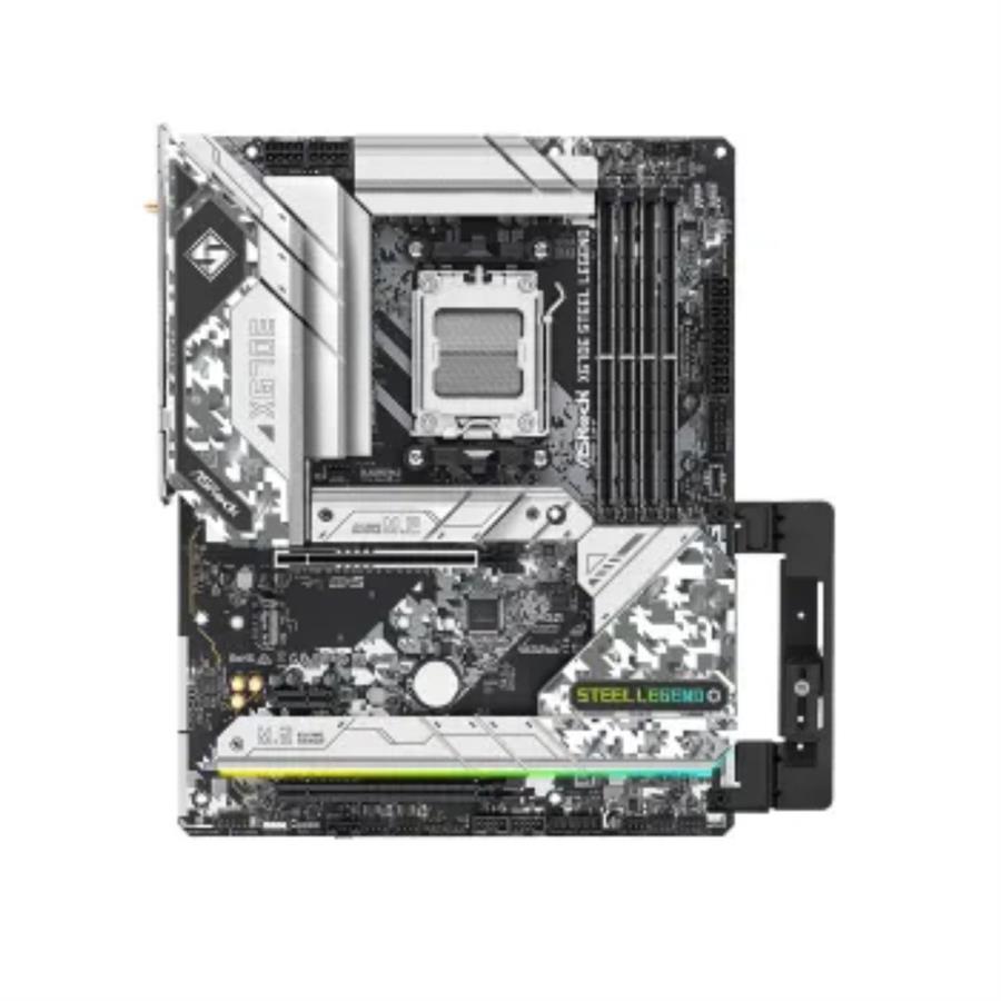 MBO ASROCK X670E STEEL LEGEND AMD5 HDMI-DP 4XDDR5 13USB 4SATA3 PCIE2X16-1X1 2LAN M.2 WIFI ATX