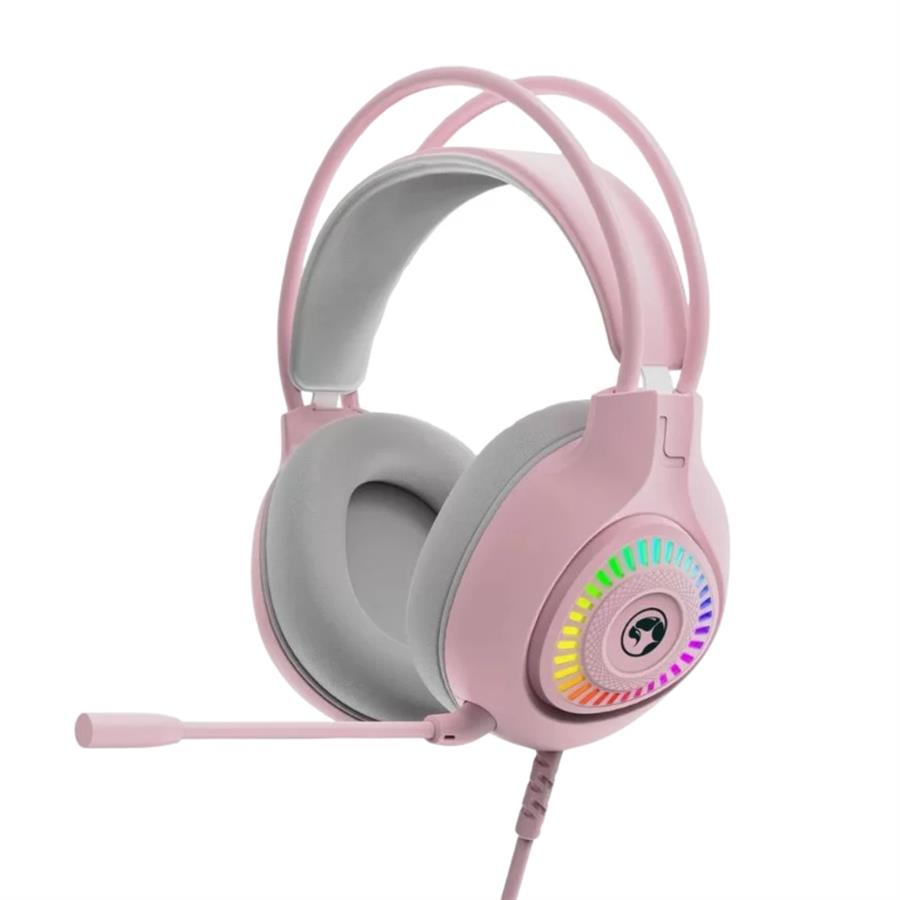 AUDIFONOS RGB MARVO H8325 PINK [3293]