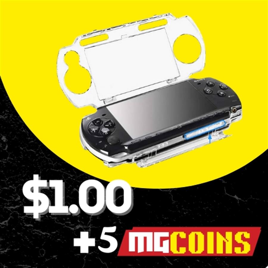 5 MGCOINS+$1.00: PROTECTOR PLASTICO BLANCO PSP 2000 [29]