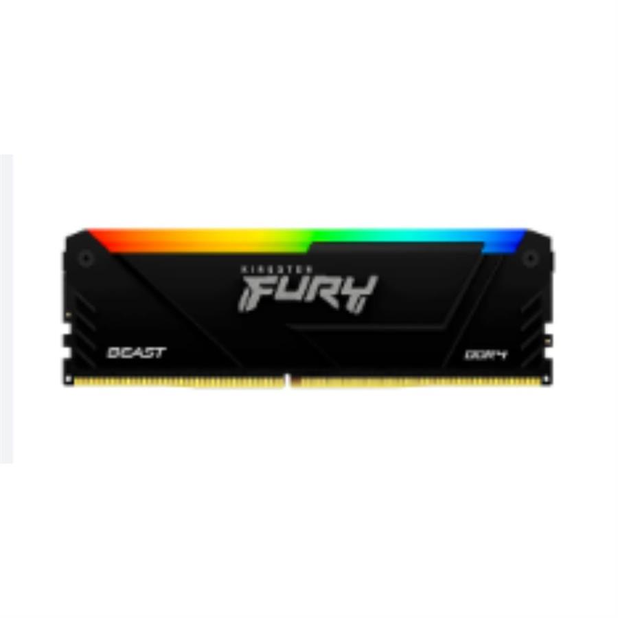 DIMM KINGSTON FURY 16GB 3200MHZ DDR4 CL16 NON ECC RGB 1.35V BLACK