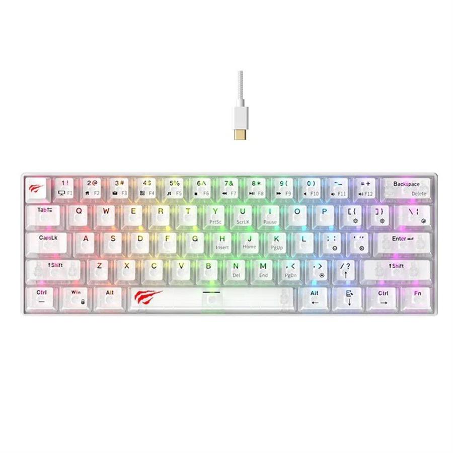 TECLADO MECANICO 60% GAMENOTE KB903L BLANCO [3747]