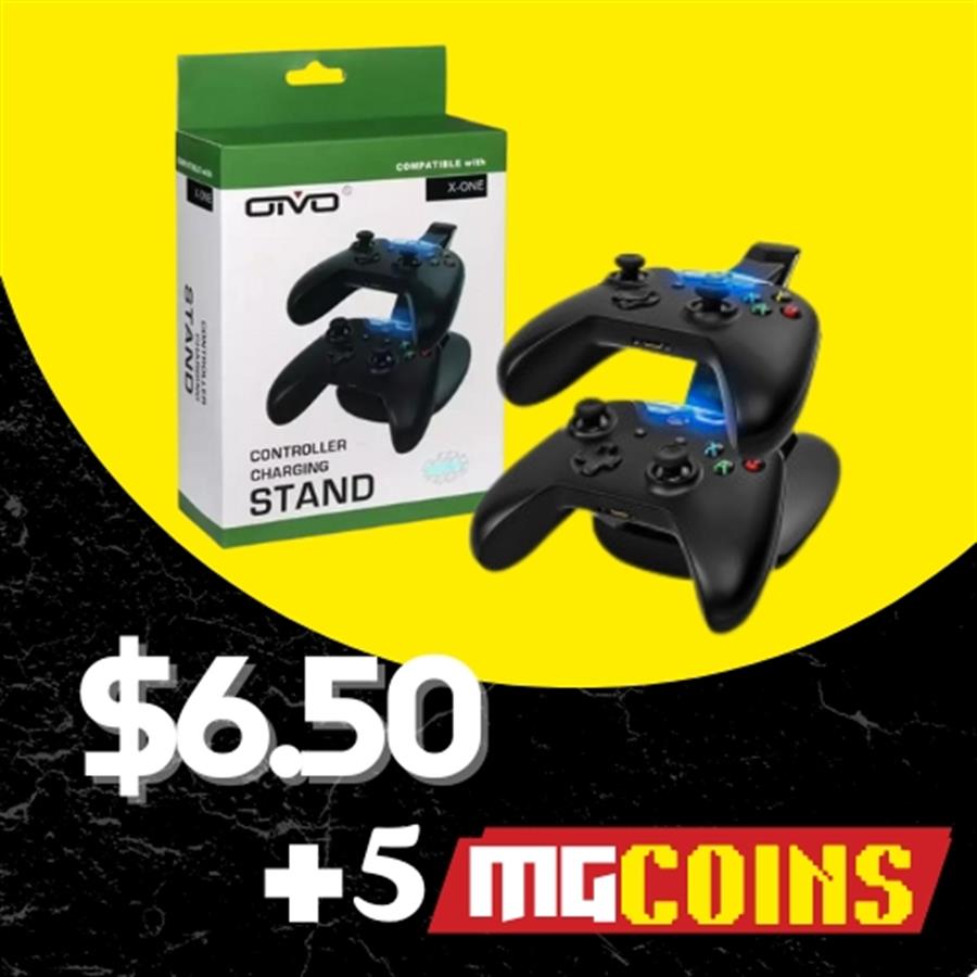 5 MGCOINS+$6,50: CARGADOR DOBLE ALTO XBOX ONE OIVO [37]
