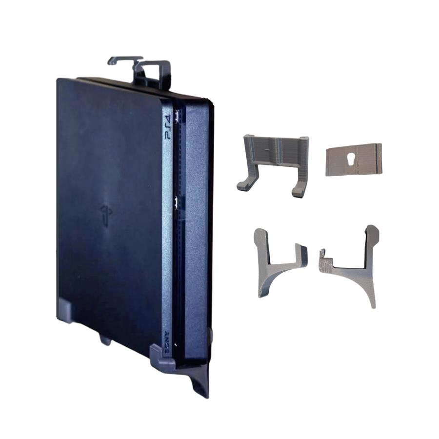SOPORTE DE PARED CONSOLA PS4 SLIM 4 PIEZAS [3193]