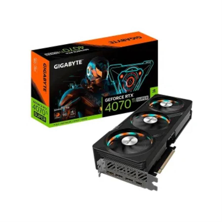 TARJETA DE VIDEO GIGABYTE RTX-4070 TI  SUPER GAMING OC 16GB GDDR6X 256BIT HDMI 3DP 3VENT. PCIE 4.0