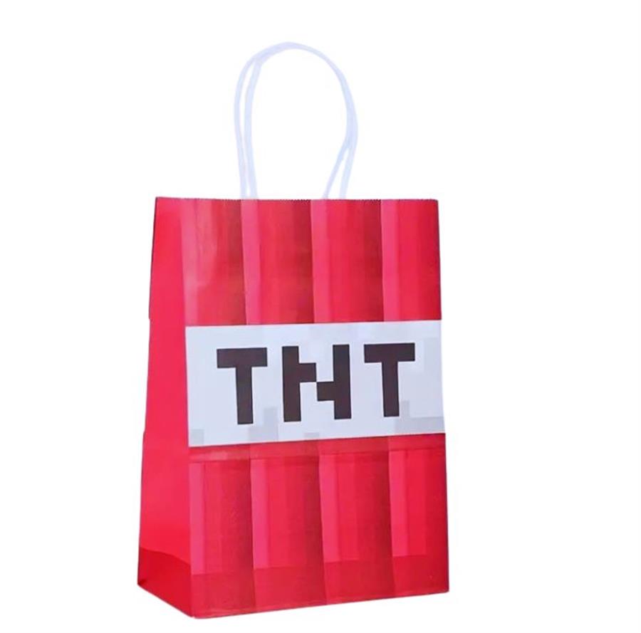 FUNDA DE PAPEL MINECRAFT TNT 15 X 21 CM [2370]